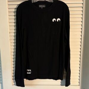 Guess + J Balvin LS Black Crew Neck T Shirt